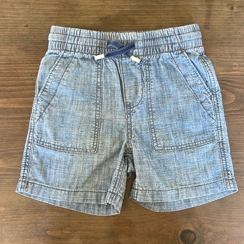 Baby Gap Soft Denim Short with drawstring. Size 2.